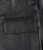 Womens Black Leather Blazer