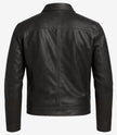 Mens Classic Black Harrington Leather Jacket