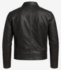 Mens Classic Black Harrington Leather Jacket