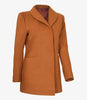 Womens Three Quarter Brown Wool Coat
