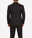 Mens Double Breasted Black Pinstripe Suit