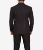 Mens Double Breasted Black Pinstripe Suit