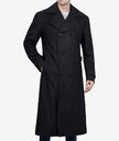 Black Long Wool Overcoat Mens