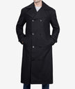 Black Long Wool Overcoat Mens