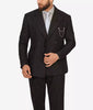 Mens Double Breasted Black Pinstripe Suit