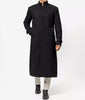 Mens Black Wool Trench Coat