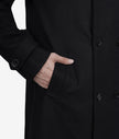 Black Long Wool Overcoat Mens