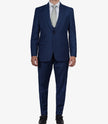 Mens Peak Lapel 3 Piece Blue Suit