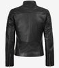 Carrie Black Leather Jacket for Women