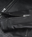 Mens Premium Black Cafe Racer Leather Jacket