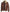 Mens Fur Collar Cognac Bomber Leather Jacket 