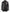 Black Quilted Leather Coat With Brown Detailing