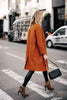 Brown Double Breasted Wool Coat Womens