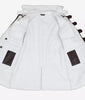Dark Brown Shearling Lined Leather Coat Mens