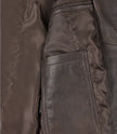 Winchester Distressed Brown Rust Car Coat Mens Shirt Collar Leather Jacket