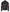 Men's Black Lambskin Leather Biker Style Jacket - White and Red Striped