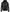 Men's Black Leather Jacket with Removable Hood
