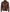 Men's Brown Shirt Collar Leather Bomber Jacket