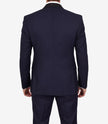 Men's Dark Blue Shawl Lapel Tuxedo – Modern Single-Button Prom Tux