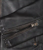 Mens Distressed Brown Biker Style Leather Jacket