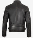 Mens Distressed Brown Biker Style Leather Jacket