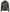 Mens Quilted Shoulder Olive Green Biker Style Leather Jacket