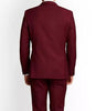 Three Piece Maroon Suit Mens