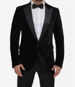 Black Peak Lapel Mens Tuxedo