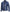Mens Blue Quilted Shoulder Cafe Racer Leather Jacket