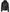Men's Black Leather Jacket with Removable Hoodie