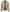 Men's Biker Style Beige Leather Jacket - Quilted Shoulder