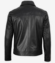 Men's Mike Harrington Black Leather Jacket