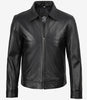 Men's Mike Harrington Black Leather Jacket