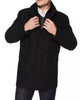 Black Mens 3 4 Length Wool Coat