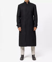 Mens Black Wool Trench Coat