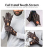Mens Brown Leather Driving Gloves