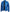 Mens Cafe Racer Blue Leather Jacket