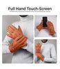 Mens Cognac Lined Real Leather Gloves