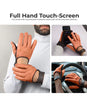 Mens Cognac and Brown Leather Gloves