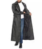 Jackson Mens Black Trench Full Length Leather Coat