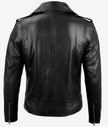 Brando Motorcycle Mens Rider Black Asymmetrical Real Leather Jacket