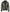 Mens Shirt Collar Green Leather Jacket