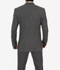 Grey Three Piece Two Button Suit Mens