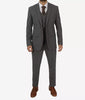 Grey Three Piece Two Button Suit Mens
