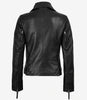 Ramsey Women's Asymmetrical Black Leather Biker Style Jacket