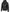 Men's Black Leather Bomber Jacket with Removable Hood