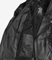 Rita Womens Asymmetrical Black Leather Biker Style Jacket