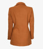 Womens Three Quarter Brown Wool Coat