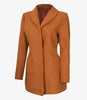 Womens Three Quarter Brown Wool Coat