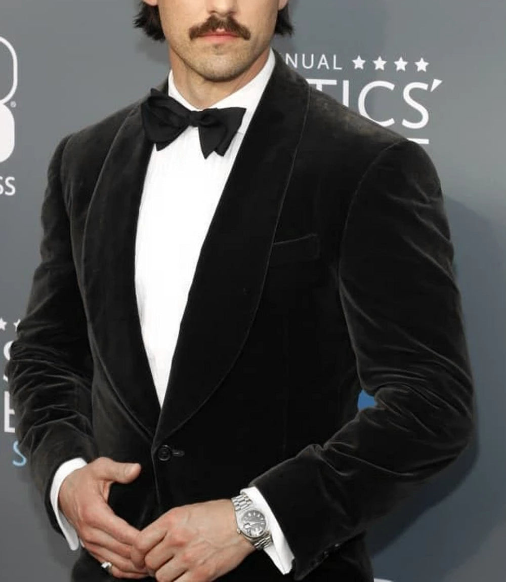 Mens Shawl Lapel Black Velvet Tuxedo